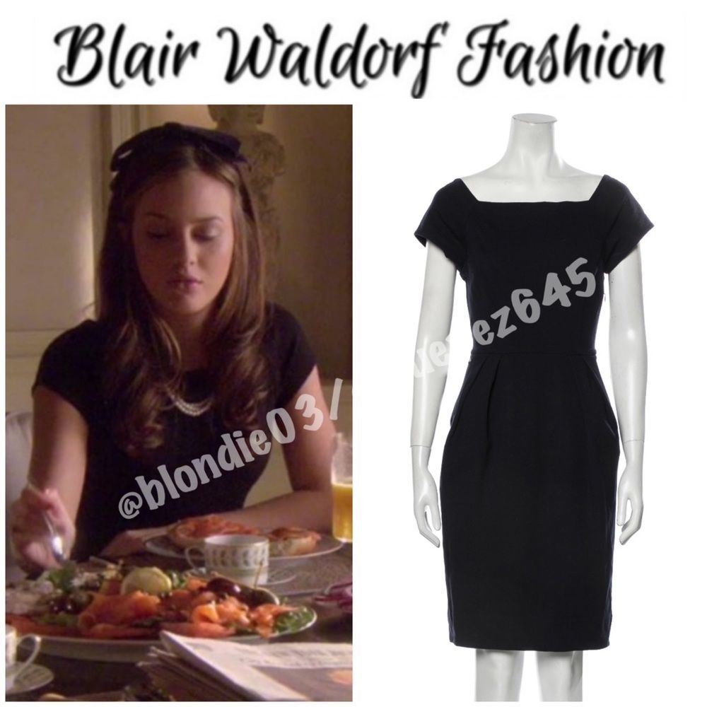 Diane Von Furstenberg navy blue dress 6